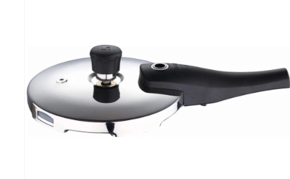 Bergner Argent Elements Triply Stainless Steel Outer Lid Pressure Cooker, Triply Bottom Pressure Cooker