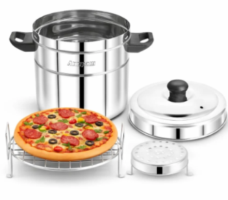ANUPAM STEEL BATI MAKER GAS TANDOOR PIZZA MAKER MULTI-PURPOSE COOKER